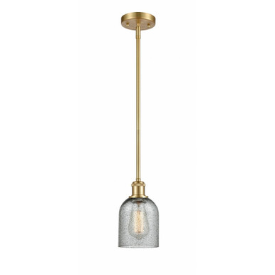 Caledonia 1 Light Mini Pendant 9 Inch Tall and 5 Inch Wide by Innovations - 516-1S-SG-G257