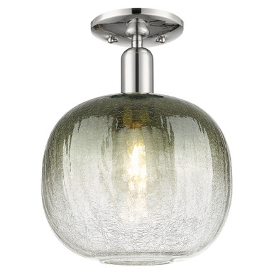 Brookhaven Sphere 1 Light Semi Flush Mount 13.5X10.5 Inch by Innovations - 716-1C-PN-G481-10SL