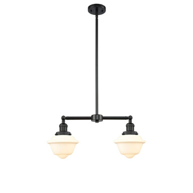 Oxford 100W 2 LED Stem Adjustable Island 10 and 24 Inch Wide by Innovations - 209-G53-LED