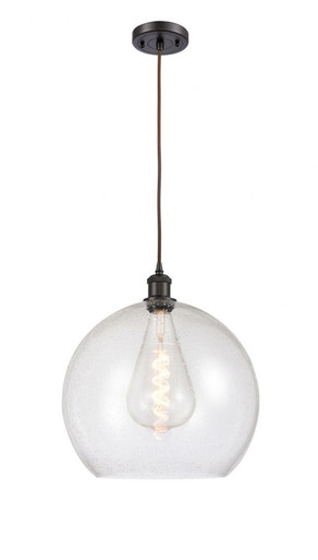 Athens 1 Light Medium Pendant 18.38 Inch Tall by Innovations - 516-1P-OB-G124-14