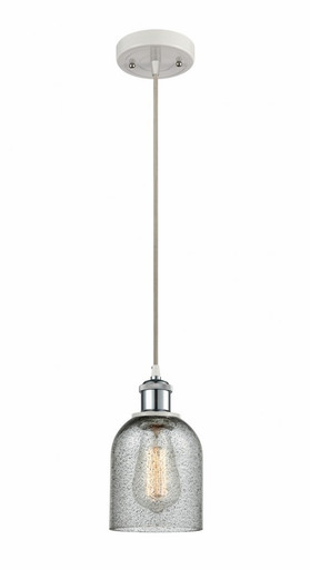 Caledonia 1 Light Cord Hung Mini Pendant 9 and 5 Inch Wide by Innovations - 516-1P-WPC-G257