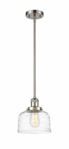 Bell 1 Light Stem Hung Mini Pendant 10 Inch and 8 Inch Wide by Innovations - 201S-SN-G713