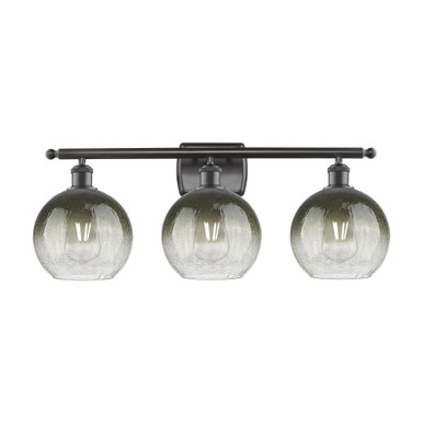 Brookhaven Globe 3 Light Bath Vanity 11.13 X 27.88 Inch Wide by Innovations - 516-3W-OB-G483-8SL