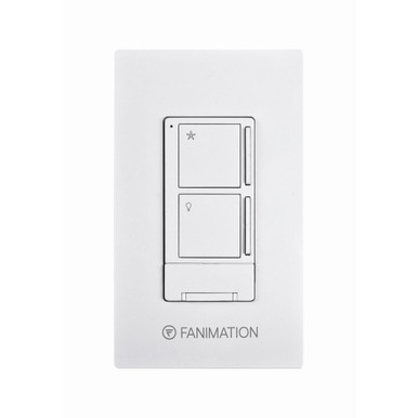 Accessory 3 Speed Fan and Light Wall Control with Receiver by Fanimation - WR501WH