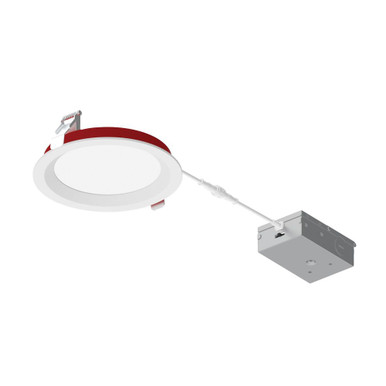 15W LED 4" Fire Rated Can less Regressed Downlight 7.13 Inch Wide by Nora - NFRC-R6W3TWMPW