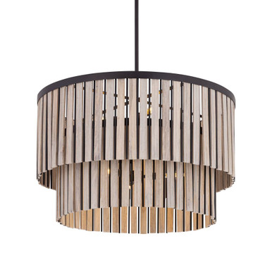 Esbelta 6 Light Pendant 18.5 Inch Tall and 30.25 Inch Wide by Minka Lavery - 12455-860