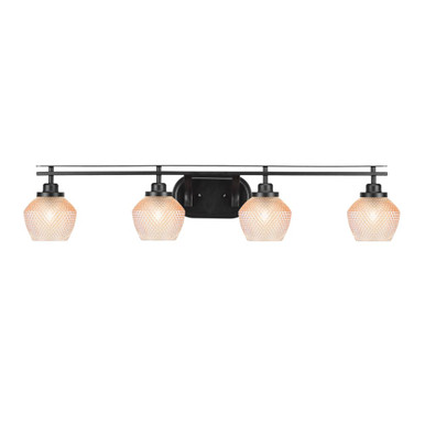 Odyssey 4 Light Bath Bar 8.5 Inch Tall and 39.25 Inch Length by Toltec - 2614-MB-4623