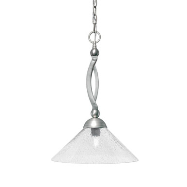 Bow 1 Light Chain Hung Pendant 20 Inch Tall and 16 Inch Wide by Toltec - 271-216