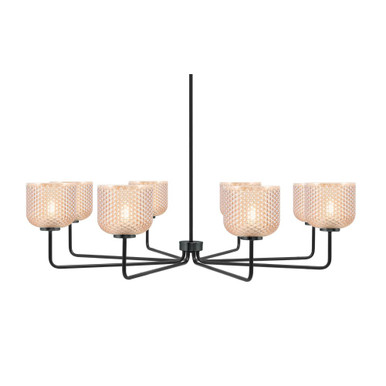 Sandia 8 Light Dome Chandelier 10.75 Inch Tall and 43.5 Inch Wide by Toltec - 6208-MB-4613