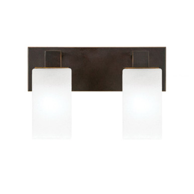 Apollo 2 Light Bath Bar 8.75 Inch Tall and 14 Inch Length by Toltec - 582-2BB