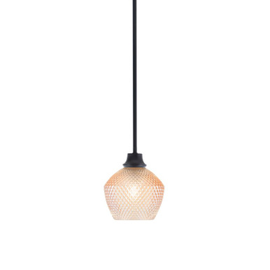 1 Light Stem Hung Pendant 7.25 Inch Tall and 6 Inch Wide by Toltec - 33-MB-4623