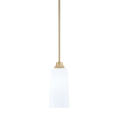 1 Light Stem Hung Pendant 11.75 Inch Tall and 5.5 Inch Wide by Toltec - 33-NAB-291