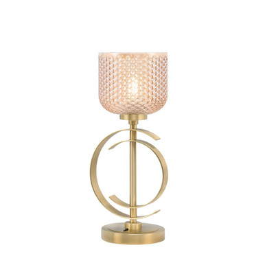 1 Light Dome Accent Lamp 16.75 Inch Tall and 7.25 Inch Wide by Toltec - 56-4613