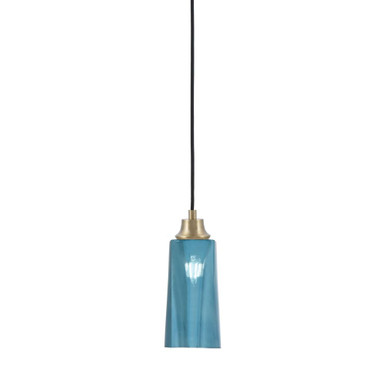 1 Light Cord Hung Pendant 12 Inch Tall and 5 Inch Wide by Toltec - 32-12-5