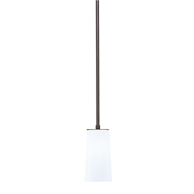 Apollo 1 Light Stem Hung Mini Pendant 10.5 Inch and 5 Inch Wide by Toltec - 573-DG-291