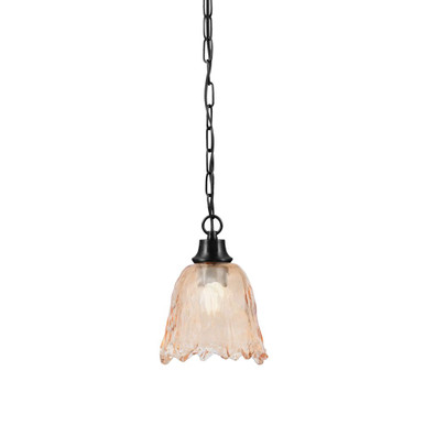 1 Light Chain Hung Pendant 9.5 Inch Tall and 7 Inch Wide by Toltec - 31-95-7