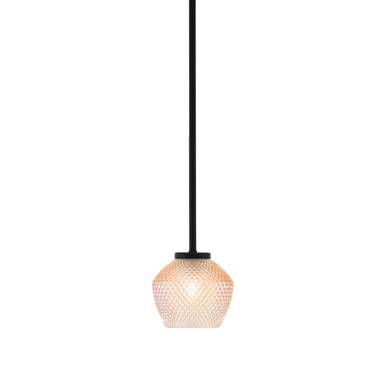 Sandia 1 Light Stem Hung Mini Pendant 6 Inch Tall and 6 Inch Wide by Toltec - 6201-MB-4623