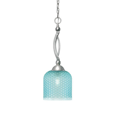 Bow 1 Light Chain Hung Pendant 21 Inch Tall and 7.5 Inch Wide by Toltec - 271-21-75