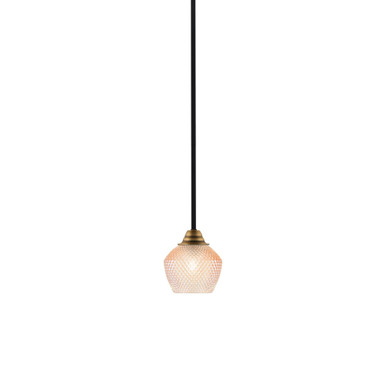 Paramount 1 Light Stem Hung Mini Pendant 6.5 Inch and 6 Inch Wide by Toltec - 3401-4623
