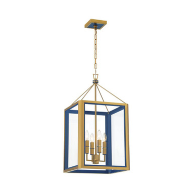 Herrick 4 Light Chandelier 28.5 Inch Tall and 15 Inch Wide by Crystorama - HRK-2505-LG-NY