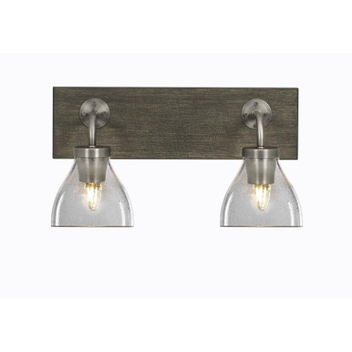 Oxbridge 2 Light Vanity Light 16.75 Inch Tall Length by Toltec - 1772-GPDW-4760