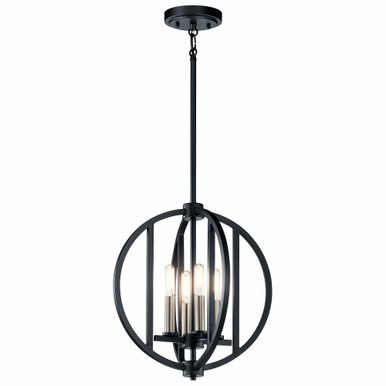 Samural 4 Light Small Chandelier by Kichler - 43642bk