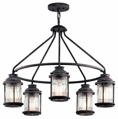 Dunlin Down 5 Light Medium Outdoor Chandelier by Bailey Street Home - 147-BEL-2014087