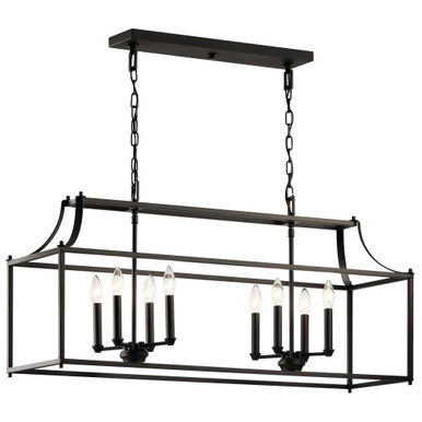Morrigan 8 Light Candle Style Linear Linear Chandelier by Kichler - 42497