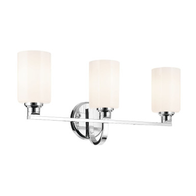 Gioe 3 Light Bath Vanity 10.5 Inch Tall and 24.25 Inch Wide by Kichler - 55226