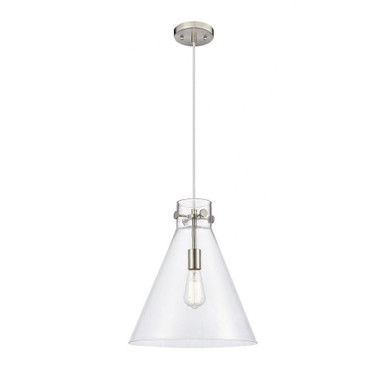 Newton Cone 1 Light Medium Pendant 14 Inch Wide by Innovations - 410-1PL-G411-14