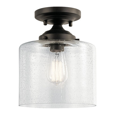 Winslow 1 Light 8.5 Inch Wide Semi Flush Mount by Kichler - 44033