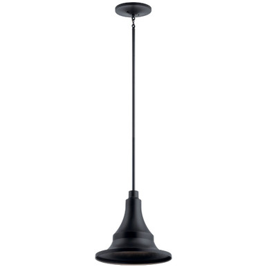 Hampshire 1 Light Small Outdoor Ceiling Light by Kichler - 59058bkt