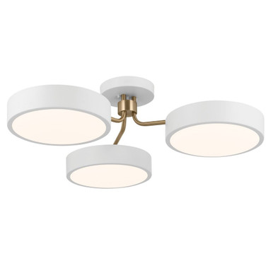Sago 210W 3 LED 40 Inch Wide Semi Flush Mount by Kichler - 52604