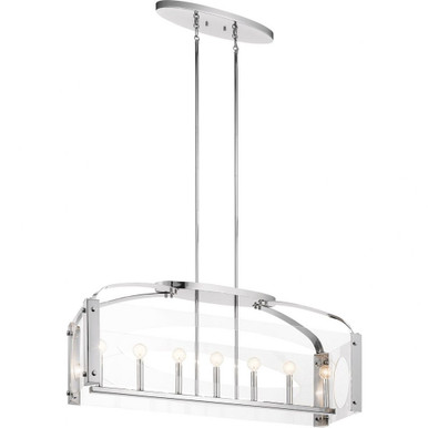 Pytel 7 Light Caged Linear Chandelier by Kichler - 52023
