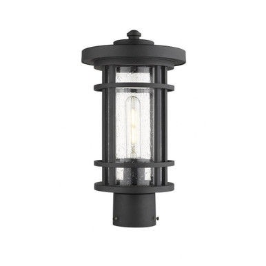 Jordan One Light Outdoor Post Mount Lantern 12.5 x 108.5 In by Z-Lite - 570PHM-BK