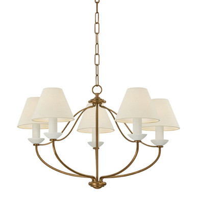 Brinlea 5 Light Chandelier 18.5 Inch Tall and 30 Inch Wide y Mitzi - H1197805-PBR