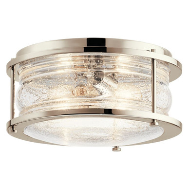 Ashland Bay 2 Light 12 Inch Wide Flush Mount by Kichler 42910PN - 42910pn