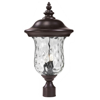 Green Woodlands 3 Light Outdoor Post Mount Lantern 12.38 x 23.5 Inch by BSH - 372-BEL-1176907