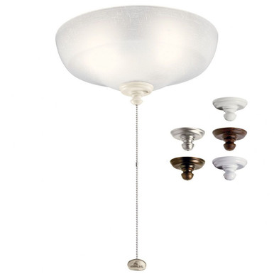 9W 3 Led Large Bowl Ceiling Fan Light Kit 5.5 Inches Tall by Kichler - 380012mul
