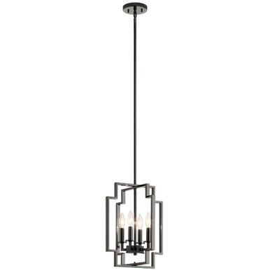 Downtown Deco 4 Light Medium Foyer Pendant by Kichler - 43964