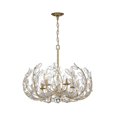 Bridget 5 Light Chandelier 20 Inch Tall and 23.5 Inch Wide by Crystorama - BGT-336
