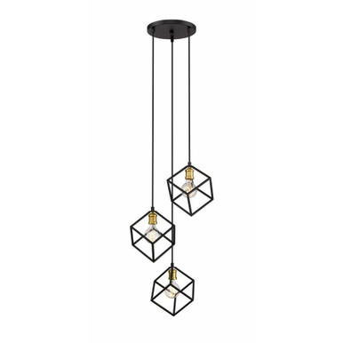 Vertical 3 Light Pendant 18 Inches Wide by 11 Inches High by Z-Lite - 478-3