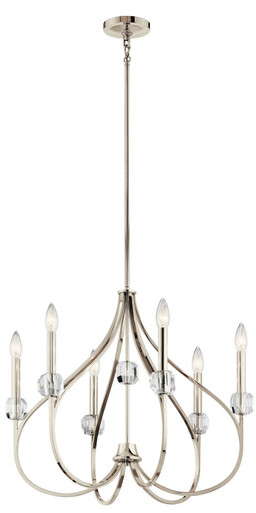 Eloise 6 Light Medium Chandelier by Kichler - 43720pn