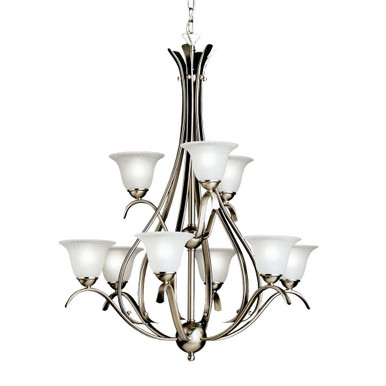 Dover 9 Light Large 2 Tier Chandelier by Kichler - 2520ni