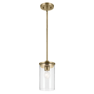Crosby One Light Small Pendant by Kichler - 43996NBR