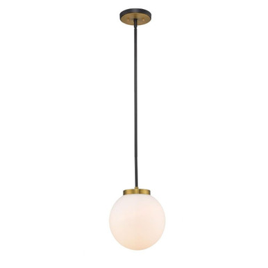 Parsons 1 Light Small Pendant by Z-Lite - 477P10-MB-OBR