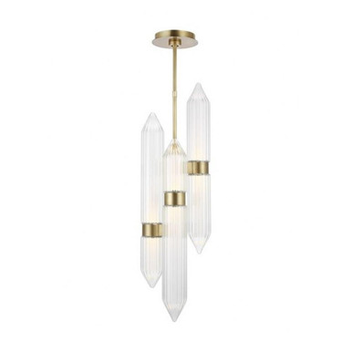 Langston 21.6W 1 LED Small Pendant by Visual Comfort Modern - 700TDLGSN10BR-LED927