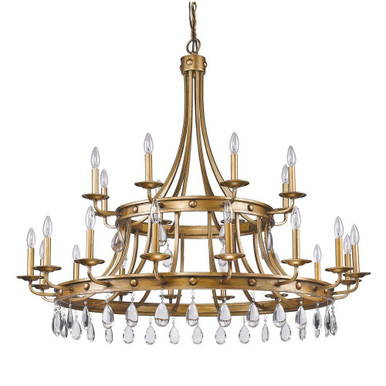 Krista 24 Light Oversized 2 Tier Chandelier by Acclaim - IN11028AG