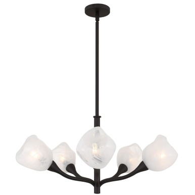 Adelyn 15W 5 LED Chandelier 15 Inch Tall and 30 Inch Wide by Quoizel - ADEL5030OI
