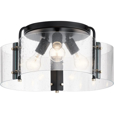 Newmarket Yard 3 Light 18 Inch Wide Semi Flush Mount by Bailey Street Home - 147-BEL-3329955